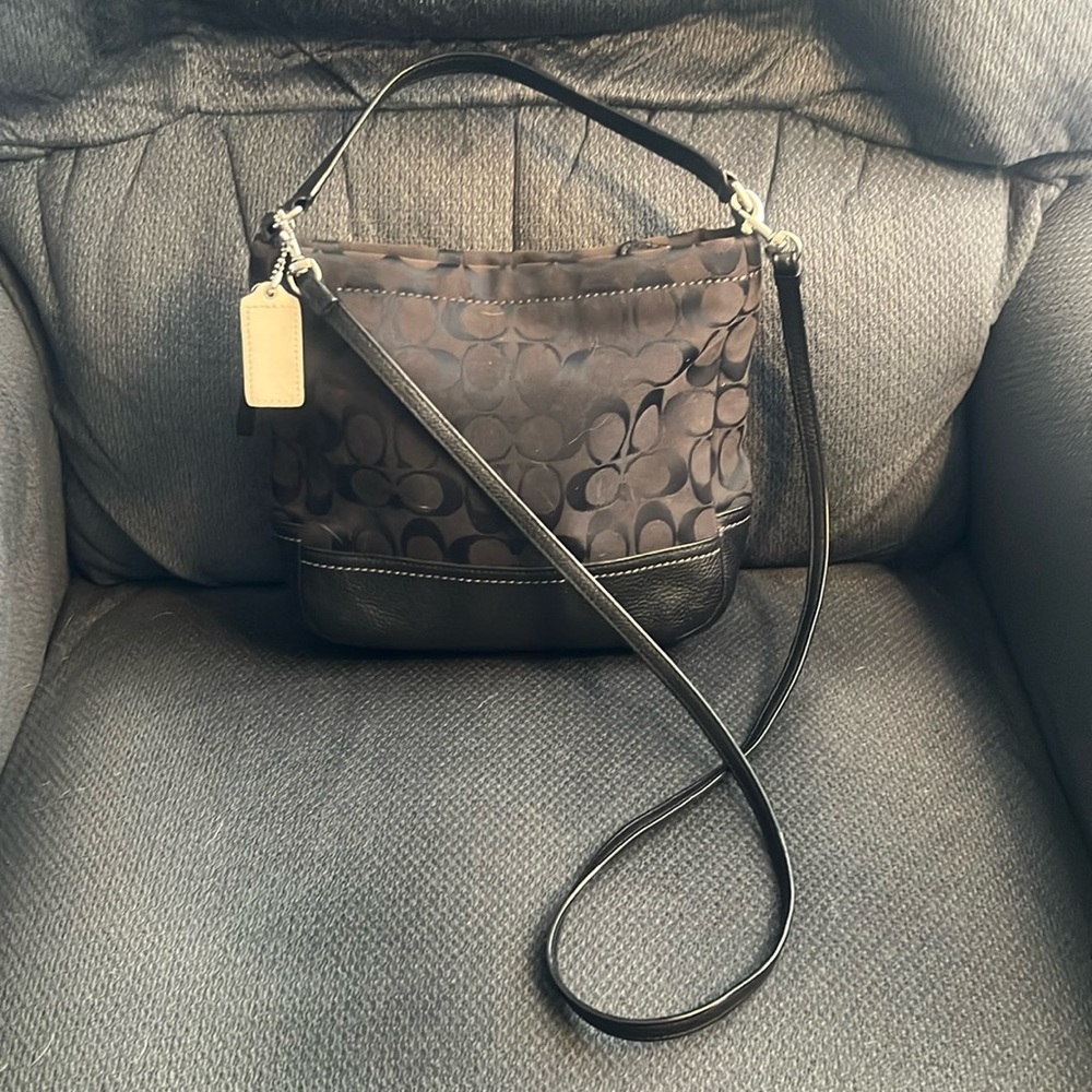 Vintage Coach black handbag
